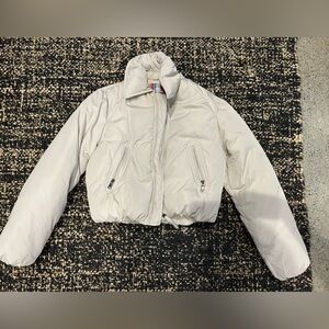 Urban Outfitters Cream Puffer Jacket